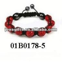 Fashion cancer beaded bracelets shamballa bracelet